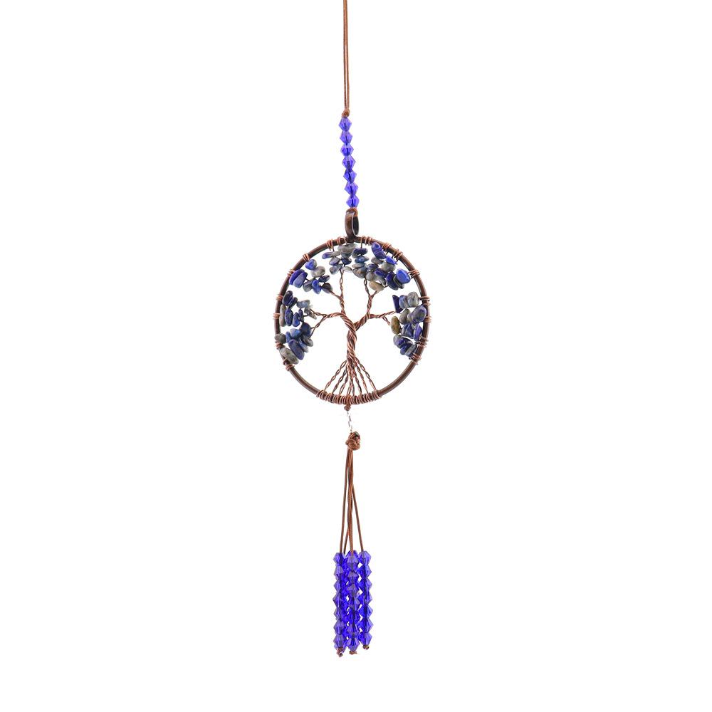 Natural Stone Tassel Car Pendant Sun Catcher