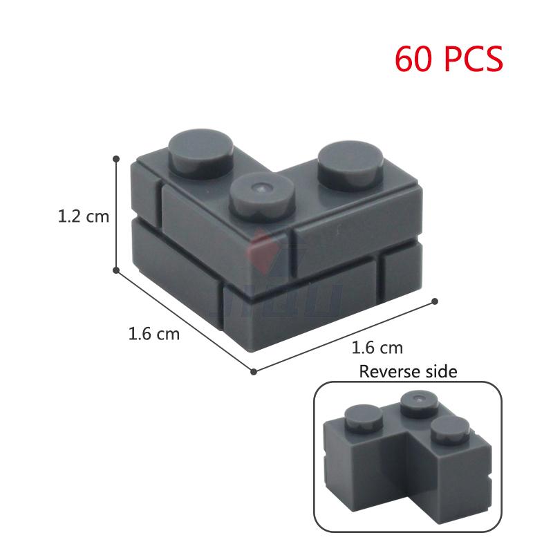 MOC 1x2 1x3 1x4 L Dots Masonry Profile Thick Brick Creative Figures House Contruction Building Blocks Toy Compatible 98283 15533
