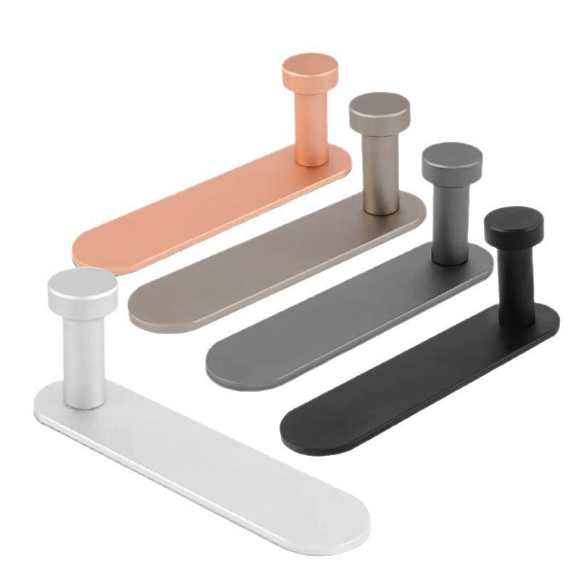 No-Drill Strong Adhesive Aluminum Hook for Bathroom or Door