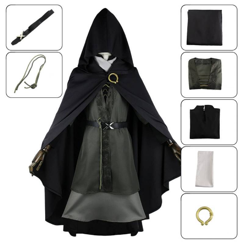 Elden Ring Melina Cosplay Kostuum Met Brandwerend Stof Voor Anime Conventies