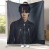 Jimin Kpop B-BTS Star Flannel Blanket,Ultra Soft Warm Plush Throw for Home Bedroom Bed Sofa Cover Office Camping Picnic Gift