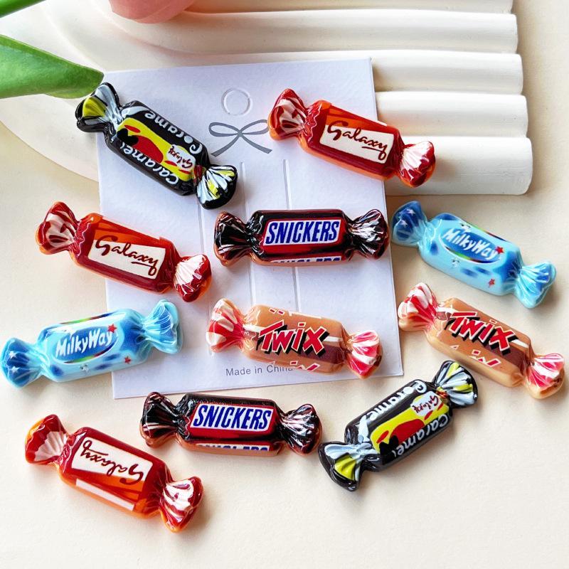 Resin Candy Food Simulation: DIY Jewelry, Phone Case, Crocs Patches, Hair Clips & Accessories.