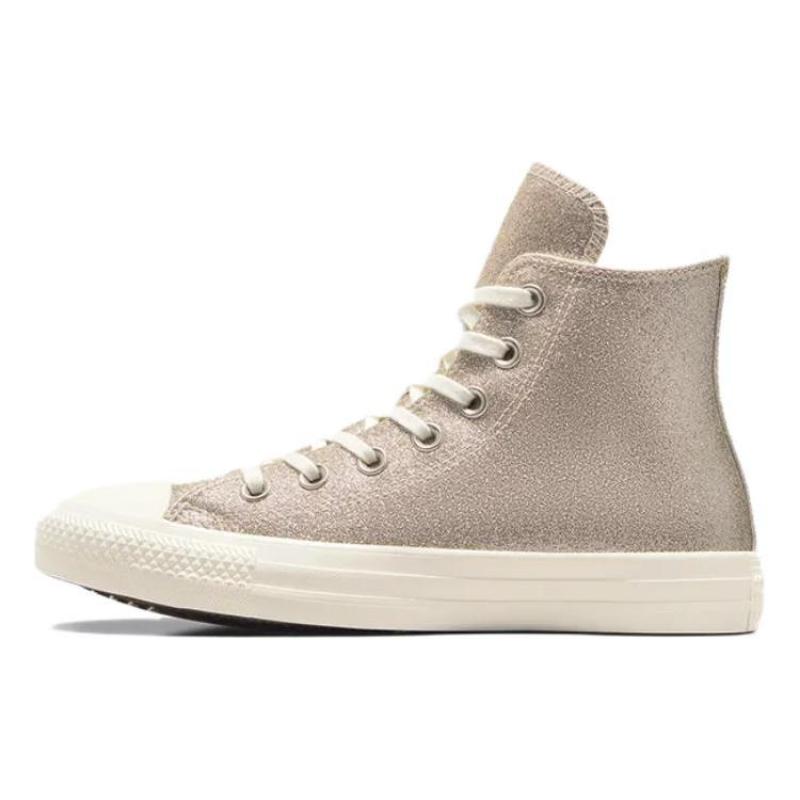 

Converse shock-absorbing and wear-resistant high-top board shoes women s silver white 37 серебро белый