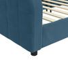 Daybed Blue 90x200 Cm Velvet