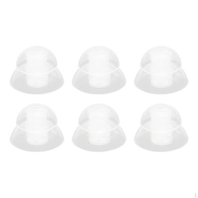 6Pcs Earbuds Tips Cap Covers Silicone Ear Portable Soft Earpads Eargels for Audio In