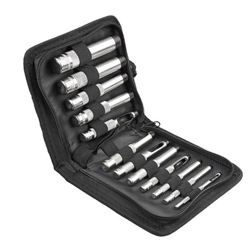 

12/15 шт./набор наборов для кожаных инструментов 3 мм-25 мм набор для кожаных отверстий практичный набор для круглых отверстий