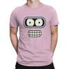 Benders Gesicht T-Shirts Herren F-Futurama Freizeit Reine Baumwolle T-Shirts Rundhals Kurzarm T-Shirt Geburtstagsgeschenk Oberteile