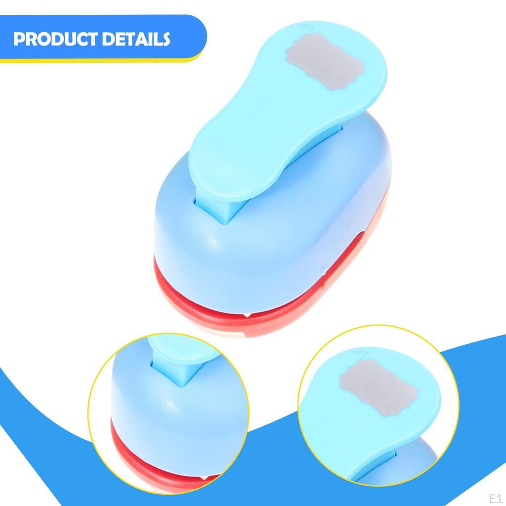 Paper Craft Punch, Shape Cutter Tool, Portable Hole Puncher, Multipurpose for Greeting Cards