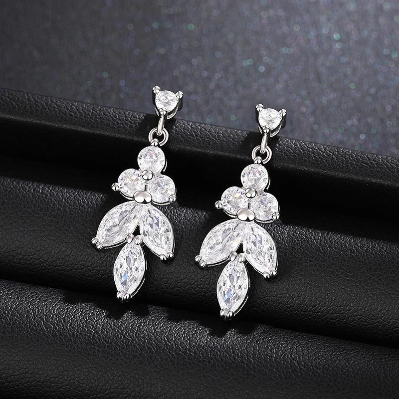 

CAOSHI Gorgeous Bride Wedding Neck Accessories for Women Temperament Cubic Zirconia Jewelry Two Color Available Pendant Necklace 45CM