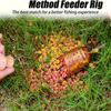 8 Stuks/Doos Method Feeder Visserijuitrusting 4Inch Gevlochten Draad Loodgewicht Haak met Naald #6/#8/#10/#12 Voor Karpervissen