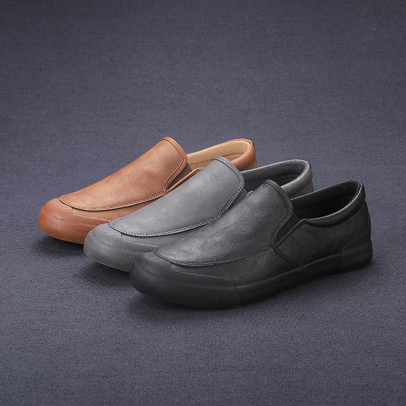 Flash step men's shoes cotton shoes men's casual leather shoes Korean version trend low-top board shoes autumn and winter shoes 9101 9153