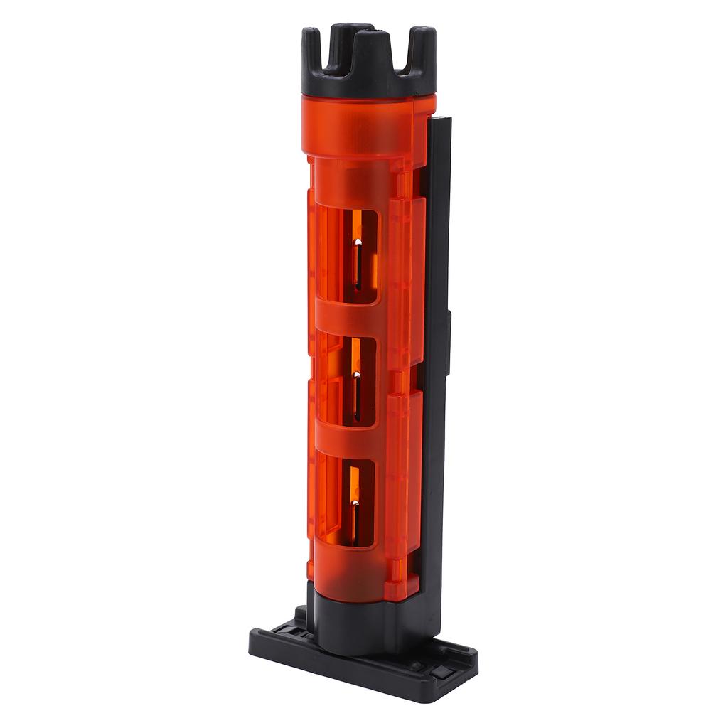 Plastic Fishing Box Rod Holder Fishing Box Rod Barrel Holder Stand Support with Base Red