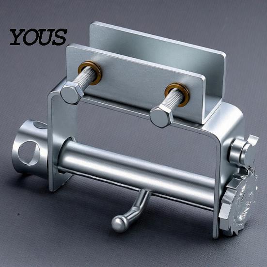 Adjustable Rope Tightener Universal Truck Clamp Tie-Down Tool, Heavy-Duty Steel Cargo Securing Fastener, No-Weld Installation for Pickup