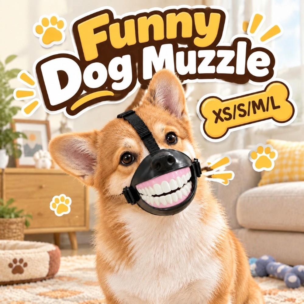 Adjustable Pet Mouth Cover Breathable Dog Costume Muzzle Novelty Funny Dog Muzzle Pet Party