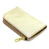 AGILITY affa "Bell" Key Case with Integrated Coin Case, Gold and Silver, Genuine Leather, Stylish
