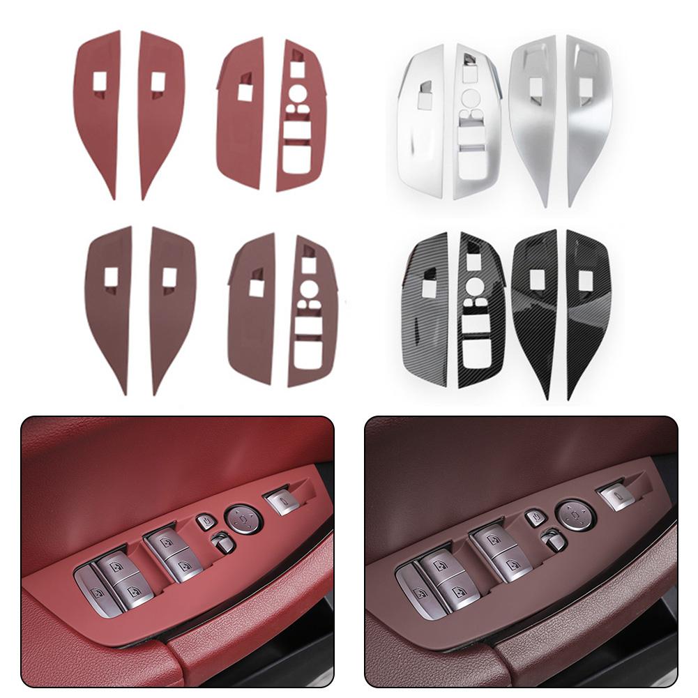 Für BMW X3X4X5 Geeignet für Fensterknopfrahmen, Auto-Hebeplattendekoration, Auto-Innenmittelsteuerung, Schalttafelaufkleber