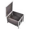 Outdoor Cat House Wooden Feral Cat Shelter with Roof & PVC Door Flaps
