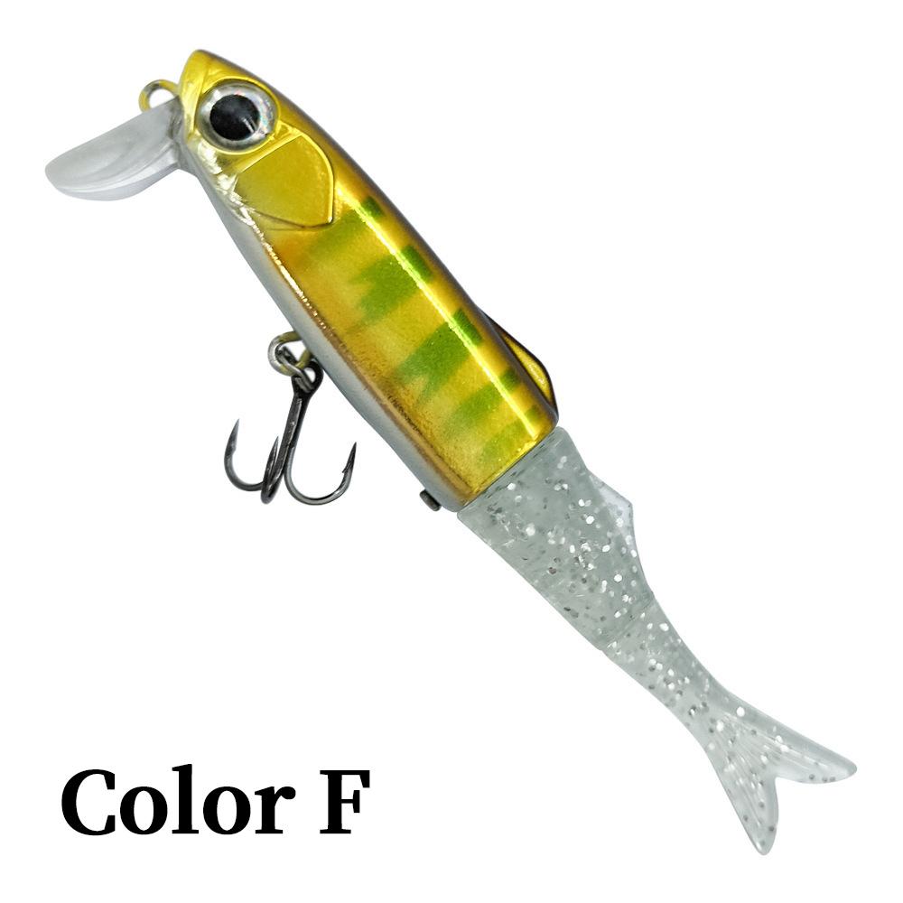 Oem Freshwater Bass Perch Trout Wobbler Fishing Lure Pesca Artificial Hard Baits 65mm 5g Floating Minnow Bait With 3 Soft Tail