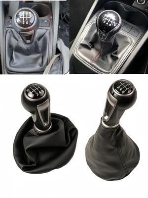 Gear Stick Shift Knob Gear Box Lever Stick Pen Gaitor Boot Cover Case For SEAT IBIZA IV (6j) 2009-2017 Car Accessories Parts