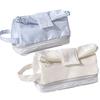 Student Nylon Double Layer Pencil Case Large Capacity Organizer For School And Office