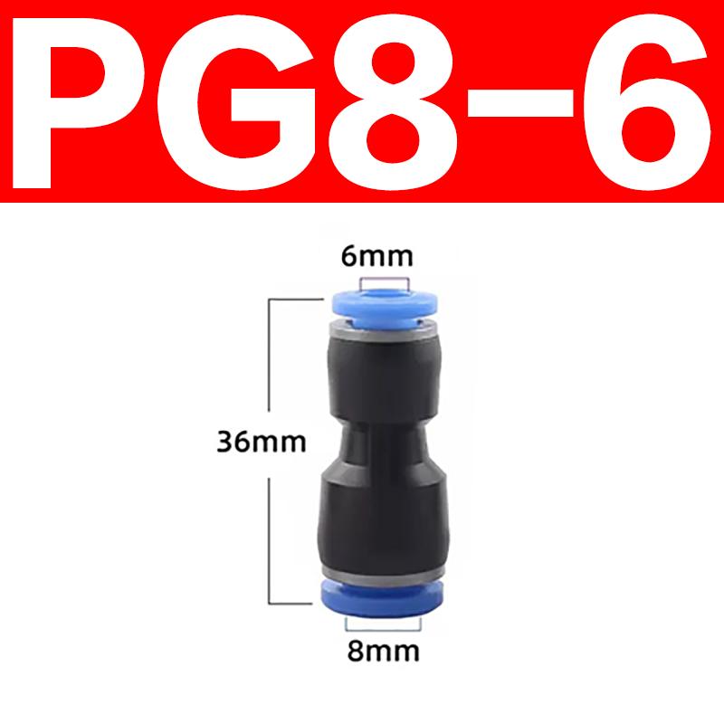 PE PG PY PW Air Connectors 4 6 8 10 12mm Pneumatic Fitting Quick Connect Tee 3Way Plastic Pipe Water Hose Tube Connector