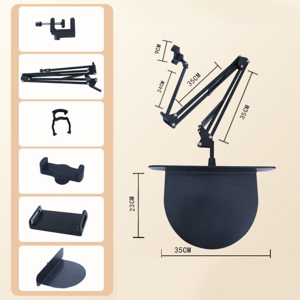 

2-в-1 Выдвижной прикроватный держатель для телефона и планшета с вращением на 360° Крепление для планшета Кровать Диван Стол