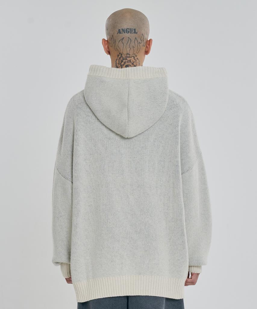 AJOBYAJO [Pba] Dbof Wool Knit Hoodie [Ivory]