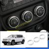 For Jeep Patriot Compass 2010-16 Silver Alloy Center Console AC Switch Knob