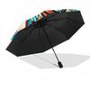 1pc Butterfly Mandala Automatic Umbrella High Quality Canopy, Portable Folding Umbrella with, Ideal Gift for - Travel 182