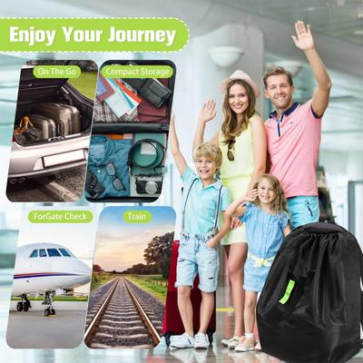 Baby Stroller Travel Bag Waterproof Oxford Cloth Dust Bag Organizer Heavy Duty Car Baby Seat Cover Airplane Travel Accessories