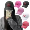 Cotton Baseball Caps with Cherry Bowknot Print Adjustable Size Truckers Hat For Sun Protections Women Teens Daily Wear