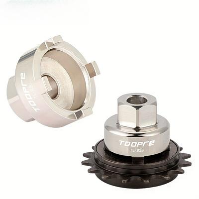 Tool for Disassembling Bicycle Fixed Gear Flywheel Installation Sleeve for 16T 17T 18T BMX Fixed Gear Flywheel.