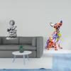 Guan Yin Buddha Figurine Multicolor Dog Sculpture Feng Shui Craft Collectible Animal Ornament for