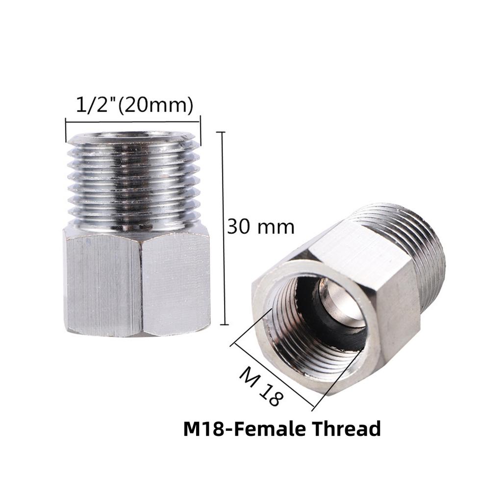 Water Faucet Adapter 1/2'' 3/4'' To M18 M22 M24 Thread Connector Faucet Coupler Water-Tap Joint Fitting For Gardening Irrigation