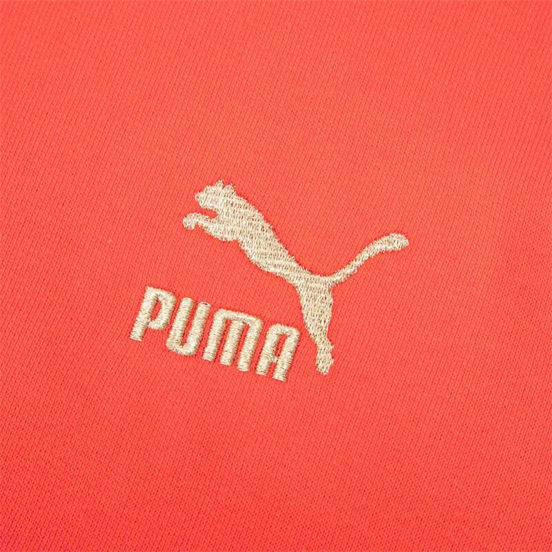 Puma Buchstaben-Logo Langarm Lässiger Hoodie Damen Hoodies Rot 627269-11