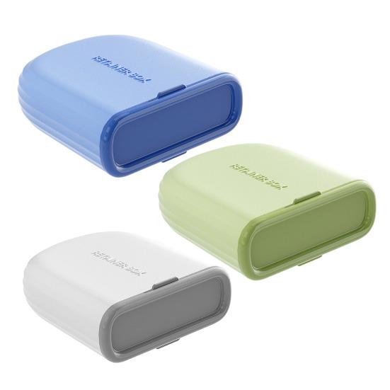 Travel Retainer Case Dental Brace Box with Compartments Portable Breathable Retainer Box