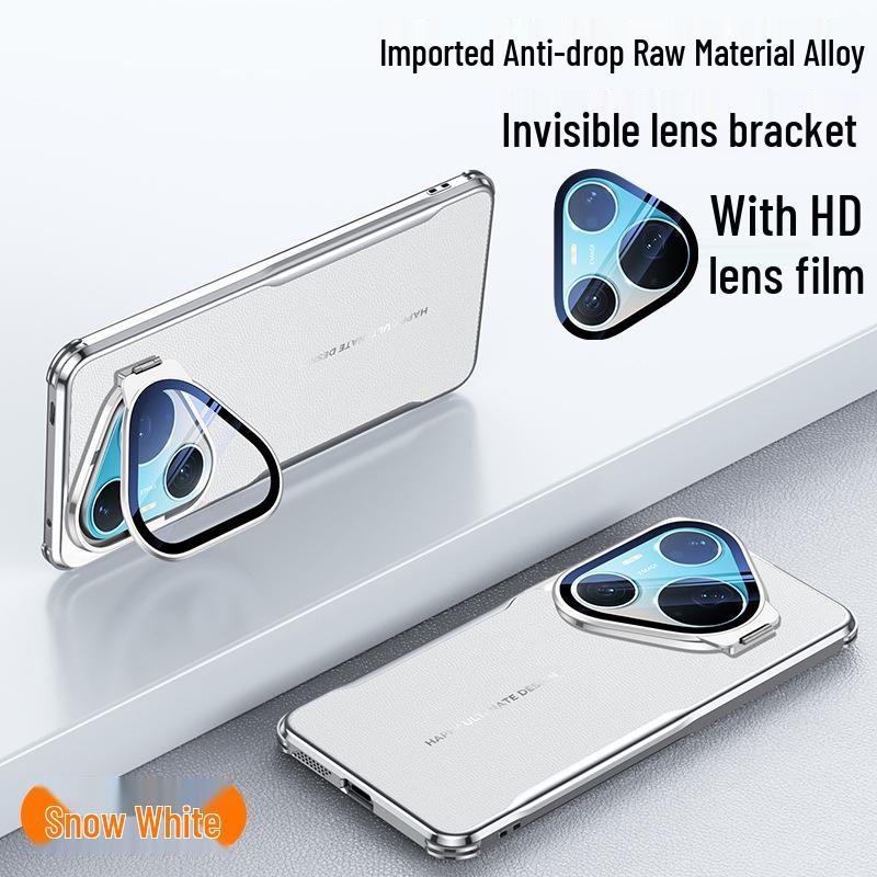Huawei Pura 90 Pro Max Full Coverage Leather Phone Case with Alloy Bracket & Lens Protection Huawei Pura 90 Pro