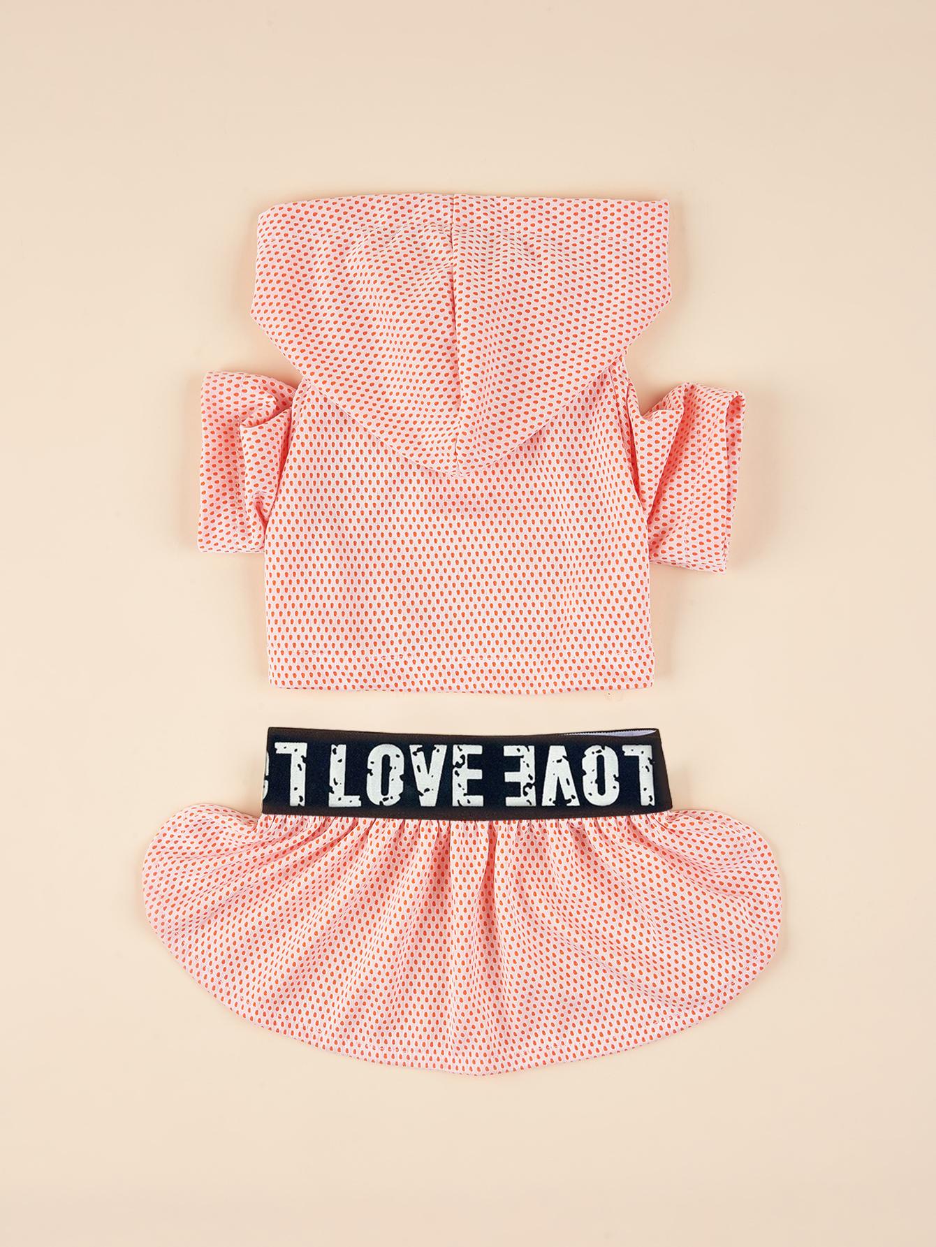 

Two Piece Dog Dress Dog Shirt and Skirt Puppy Vest Clothes with Tutu Shirt Pet Sports Dress Clothes for Small Dogs Kittens XS（old）