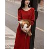 Demana Women's Elegant Tassel Knitted Dress