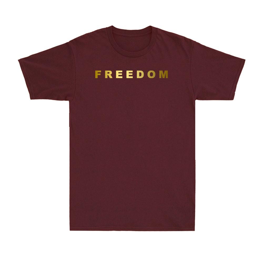 Freedom Charlie Usa Patriotic Memorial Remembrance Golden Print Unisexs Tshirt