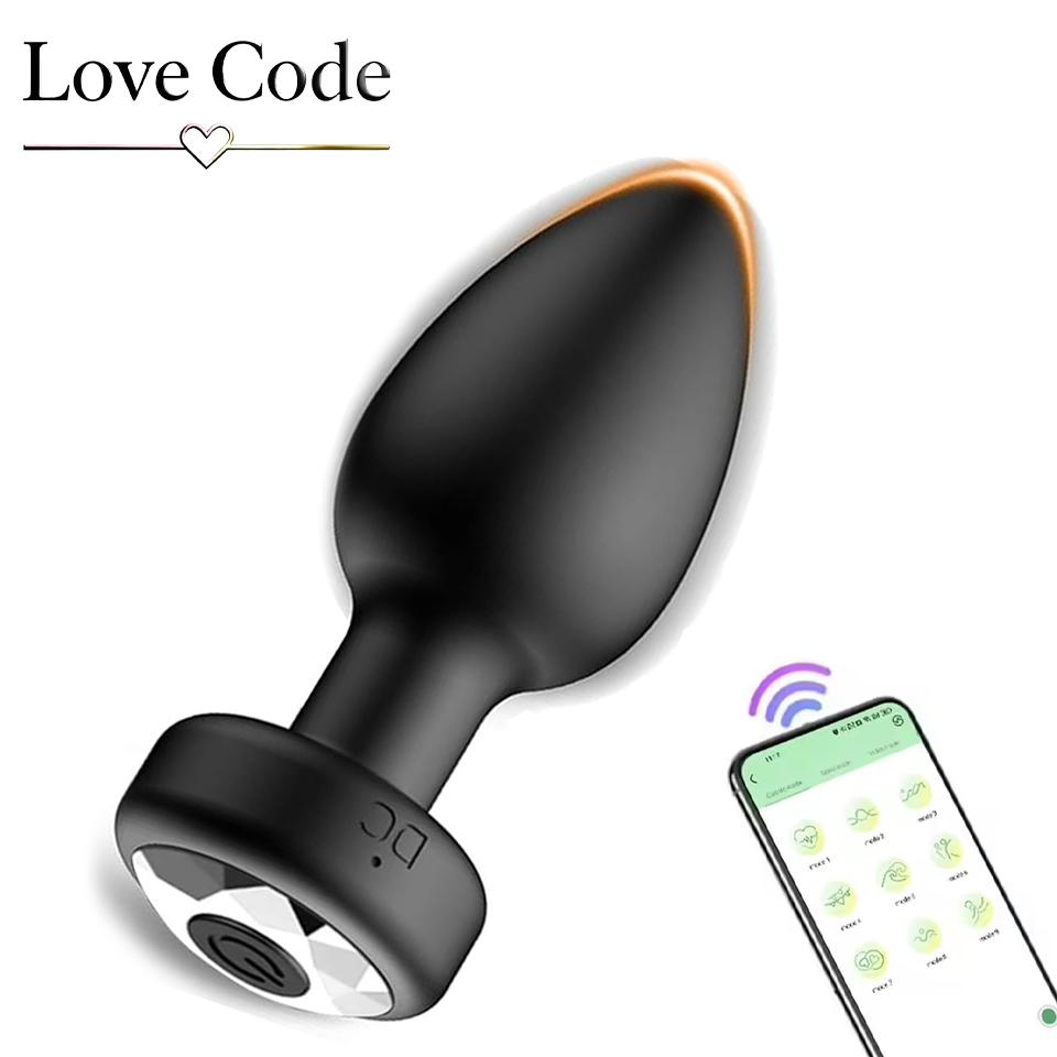 Wireless Remote 10 Frequency Anal Vibrator Adult Masturbation Butt Plug Intimate Massage Sex Toy Adult Supplies Anal Plug 18+