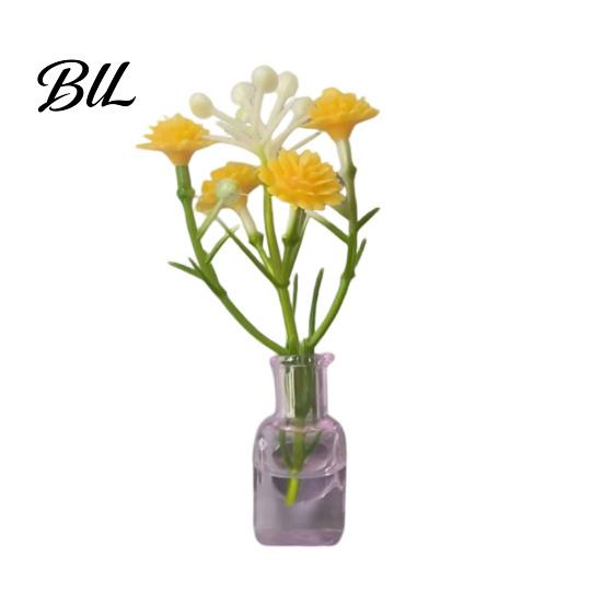 Space-saving Plant Container 1/8/10Pcs Vertical Greenery Vase Magnetic Mini Clear Glass Propagation Planter with Faux Flowers Dorm Room Decor Office