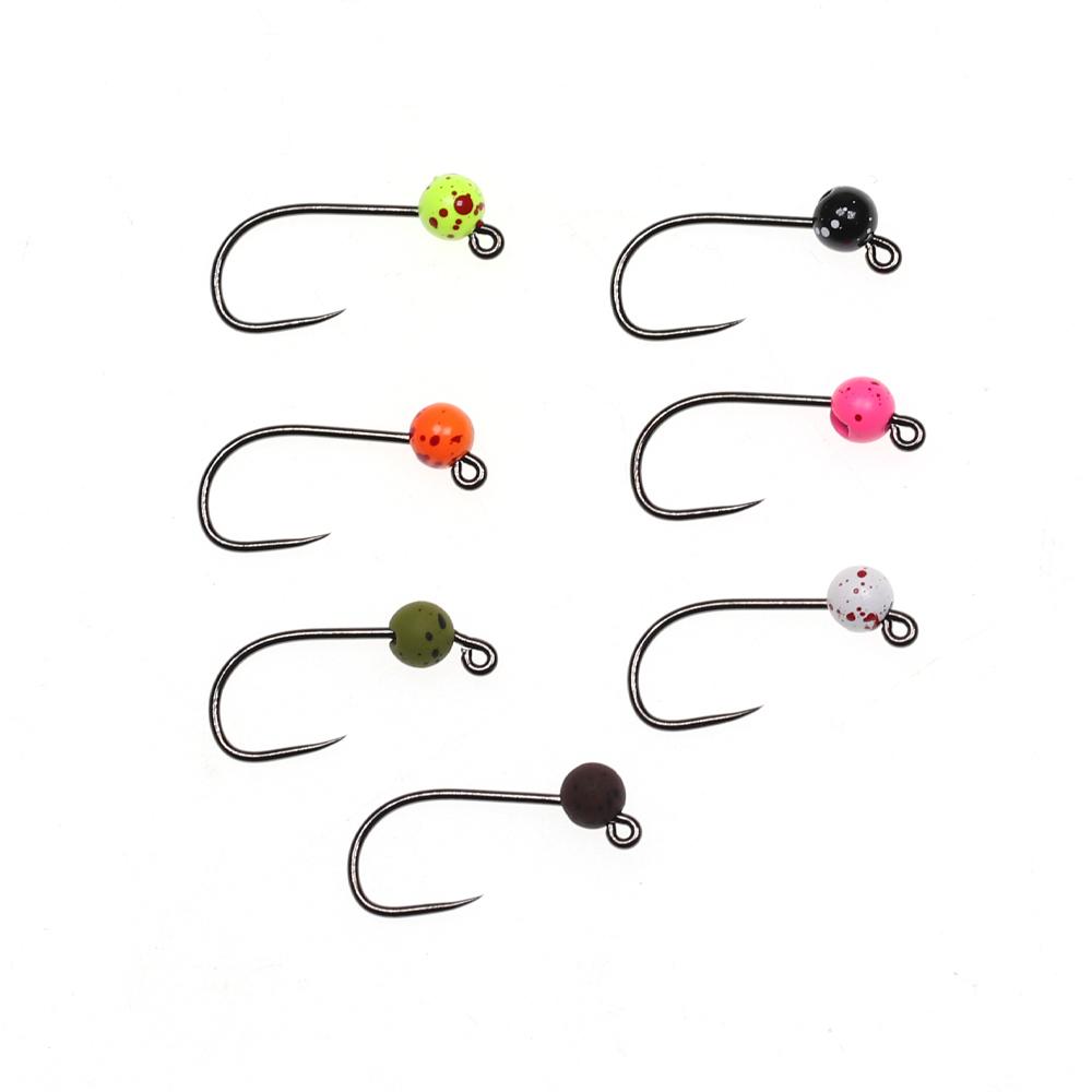 20 buc. Mărgele metalice de tungsten cu fante cu ochi cu puncte pentru pescuitul cu muscă de tungsten pe gheață Jig Cap de mărgele Material pentru legarea muștelor