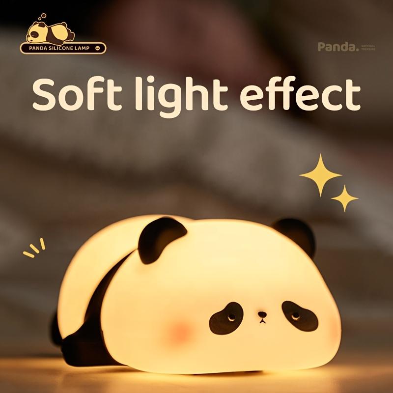 Panda Night Light, Rechargeable with Timer, Bedside Table Lamp, Perfect Christmas or Birthday Gift, Panda Room Decor