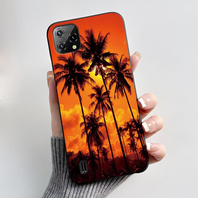 For Blackview A55 Case Oscal C60 Back Cover Luxury Cute Love Rabbit Funny Pattern Black TPU Soft Silicone Protective Phone Case