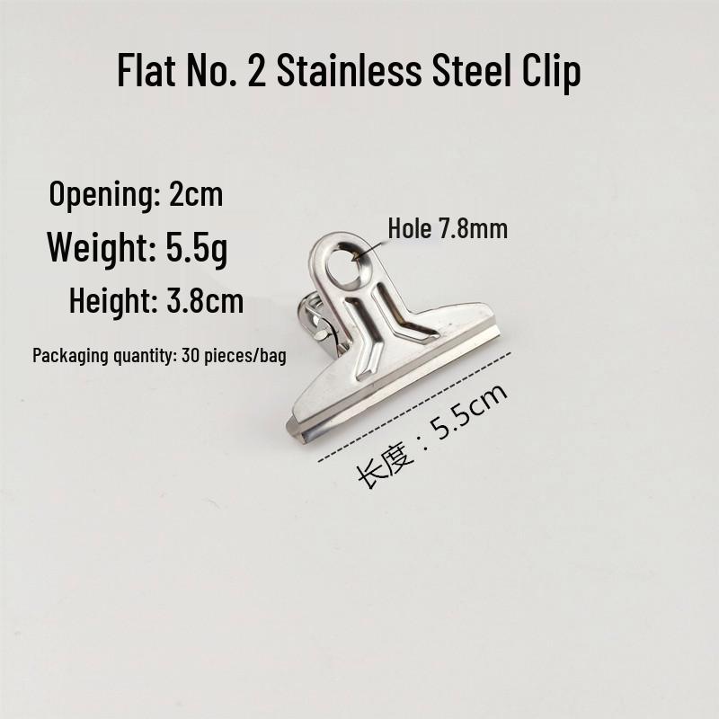 Stainless Steel Bill Clip for Office: Available In Extra Large, Large, Medium, Small Sizes for Finance, Iron Receipts, and Stationery Supplies.
