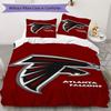 Atlanta Falcons Muster Bettwäsche Steppset Steppdecke Kissenbezug Heimdekoration Geburtstagsgeschenk (1*Bettbezug + 2*Kissenbezug ohne Füllung)