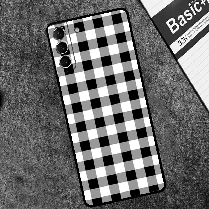 Plaid Pattern Stripes Case For Samsung Galaxy S24 S23 S22 S21 Plus Ultra Note 20 S9 S10 Note 10 S20 S21 FE Cover