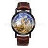 Light Luxury With Brick Men'S Automatic Hollow Mechanical Watch Large Dial Simple And Fashionable