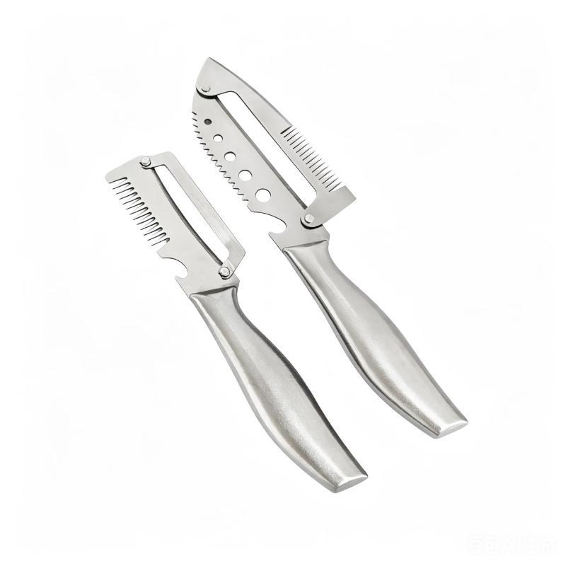 Multi-Functional Vegetable Peeler For Kitchen With Stainless Steel Handle And Bottle Opener, 5 In 1 Stainless Steel Green Onion